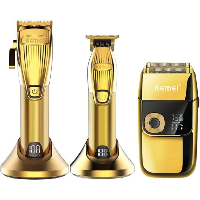 Kemei Professional Hair Trimmer for men Electric Shaver Beard & Hair Clipper Rechargeable Haircut Machine for Barber Salon Home