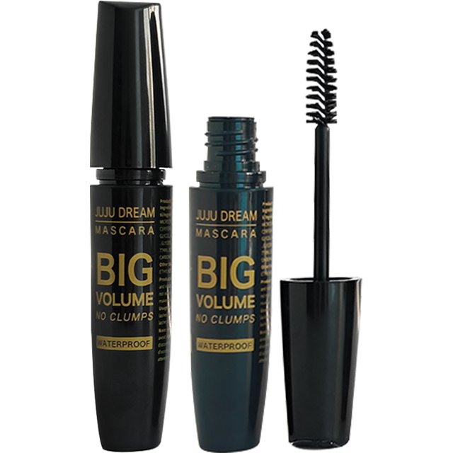 Black Mascara Thickening - Long-Lasting, Volumizing , Fiber Formula with 360° Spiral Brush Waterproof Liquid Fiber Mascara