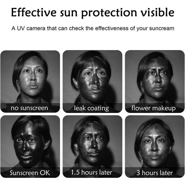 A73T Mini UV Camera for Type-C Phone Visible Sunscreen Protection Portable UV Camera for Sunscreen Test