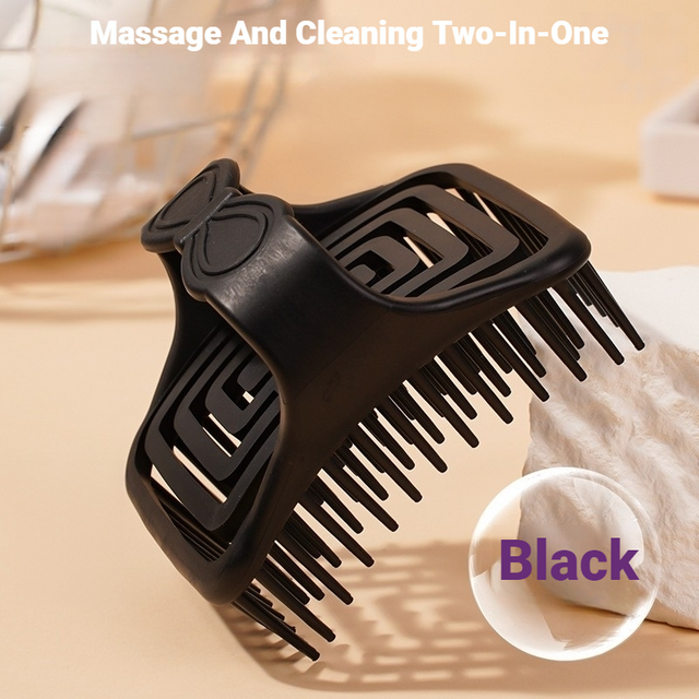 Hollow Design Scalp Massage Shampoo Brush Deep Cleansing And Exfoliation Easy Hair Care