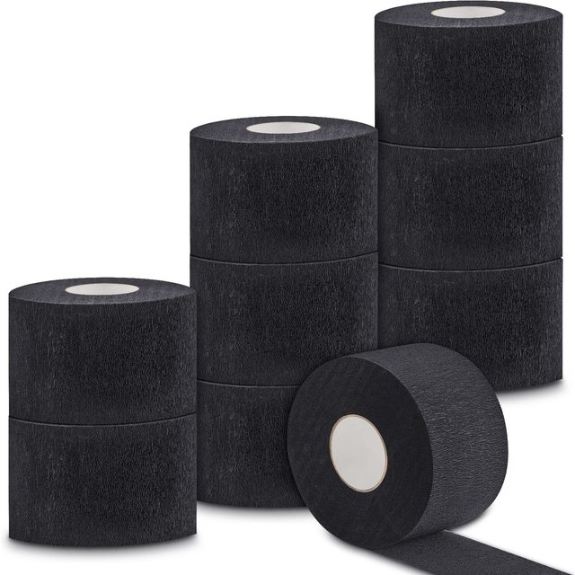 1 rouleau de bandes de cou de barbier noires jetables, papier extensible pour bord du cou, accessoires de coiffure pour coupe de cheveux
