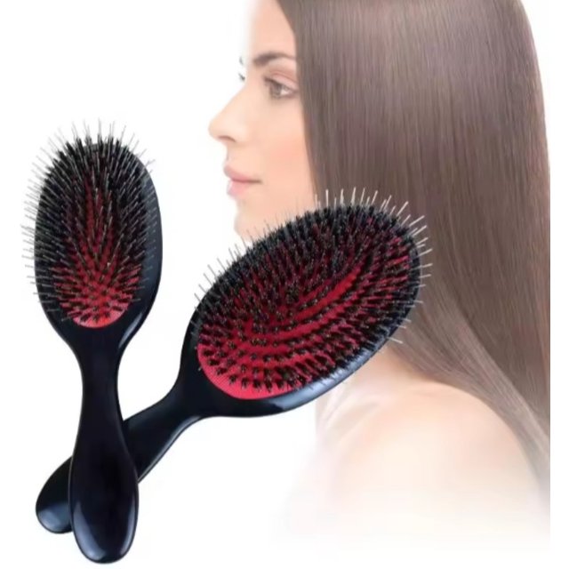 1pc Professional Salon Hair Brush, Detangling Comb & Scalp Massager, Hairdressing Styling Tool for women, Barber Hairbrush