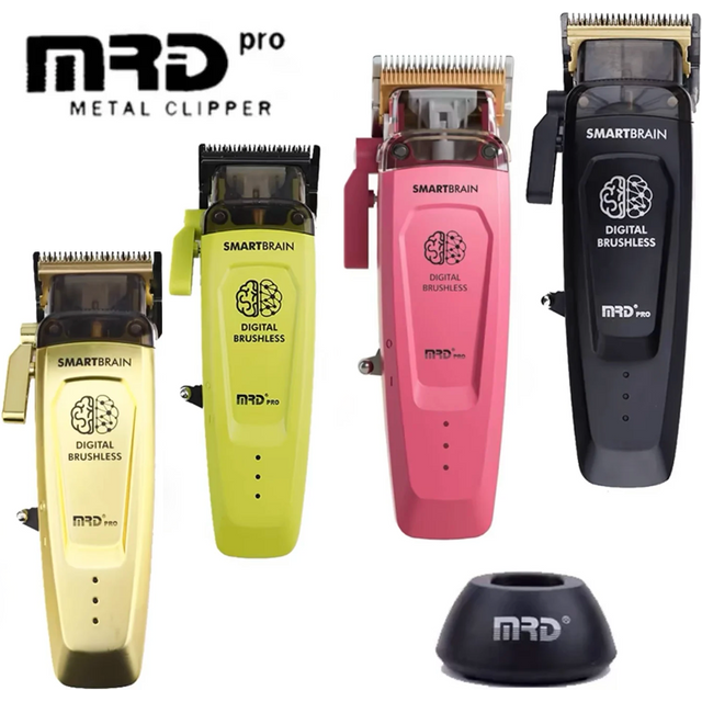 MRD HC-90-4 Smart Brain Hair Clipper Men's Professional Full Metal Lift Height Torque Digital Brushless Motor Cordless Trimmer