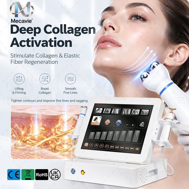 Multi Function Plasma Beauty Machine Dual Handle Simultaneous Operation Skin Repair Anti Aging Brightening Facial Equipment