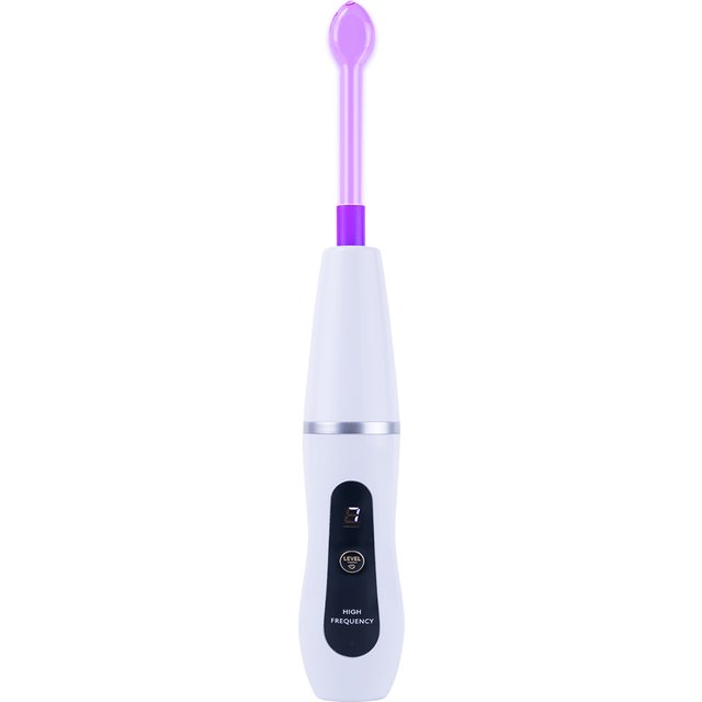 New 6in1 Dual Mode High Frequency Wand Orange (Argon) for Acne Purple (Neon) for Firming Professional Home Spa Device Skin care