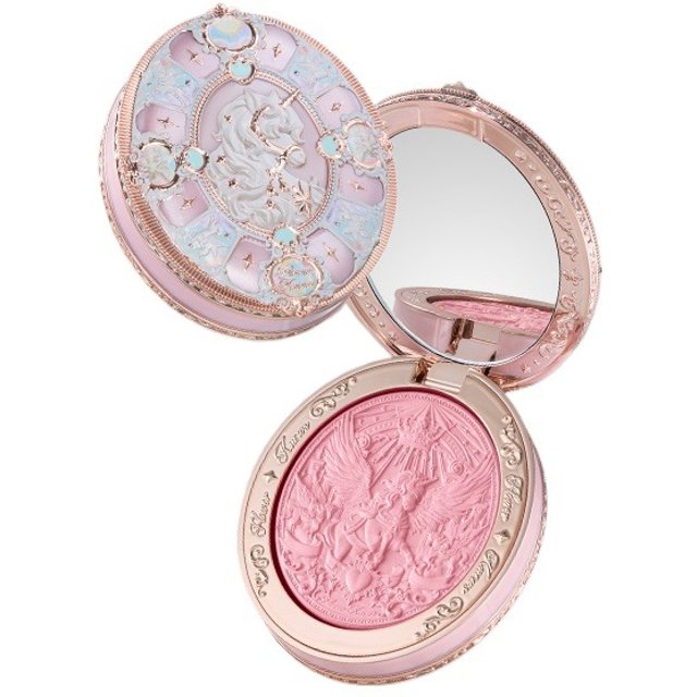Flower Knows Knight Unicorn Collection Satin Matte Blush Korean Makeup Blusher Long Lasting Waterproof Face Powder