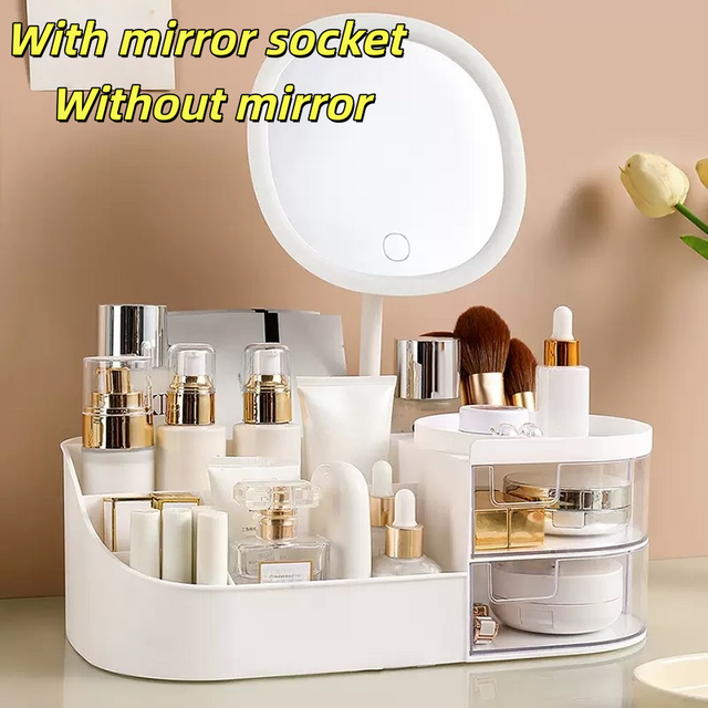 1 Pc Multi-Compartment Makeup Storage Organizer with Drawers for Vanity Table Bedroom
