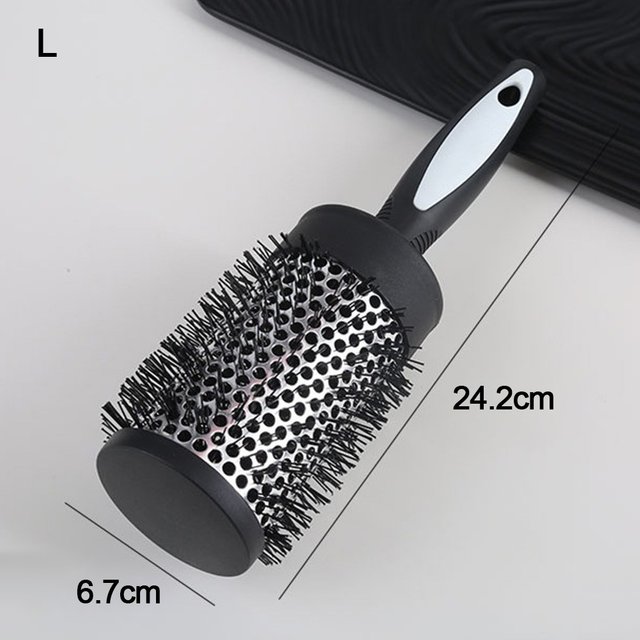 Creative Anti Static Styling Hair Brush Quick Curls Damage Free Round Barrel Comb Wet Dry Dual Use Styling Tool Salon Use
