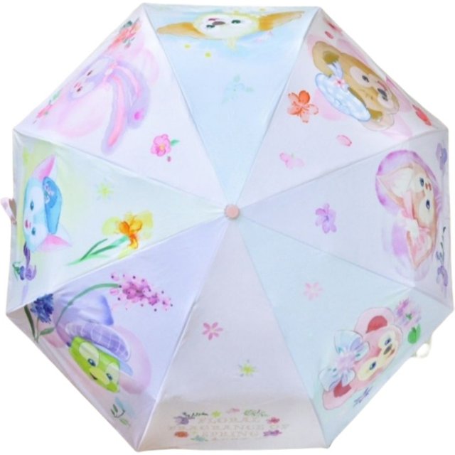 Disney StellaLou Duffy Bear cartoon character Kawaii fully automatic umbrella sunscreen umbrella girl heart folding umbrella