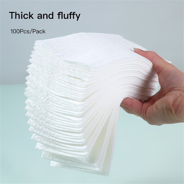 Disposable Face Towel Tattoo Wipe Paper Washing Soft Cotton Dry Facial Cloths Skin-friendly Soft Tattoo Supplies Accessories