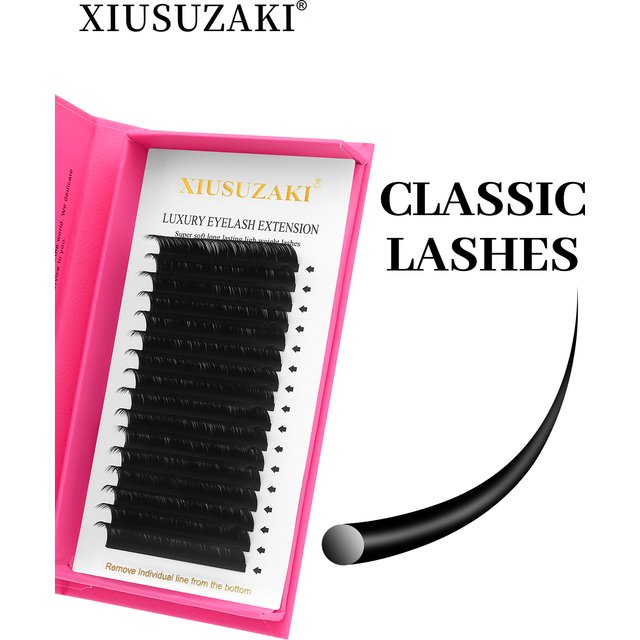 XIUSUZAKI L LC LD LU N Curl Classic Eyelashes Extensions Individual False Eyelashes Premade Classical Lashes Makeup Tools