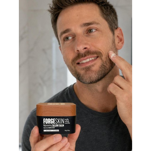 Men's Beef Fat Body Moisturizer Rejuvenating Tallow Balm Moisturizer Cream Deep Hydration Improve Fine Lines and Wrinkles