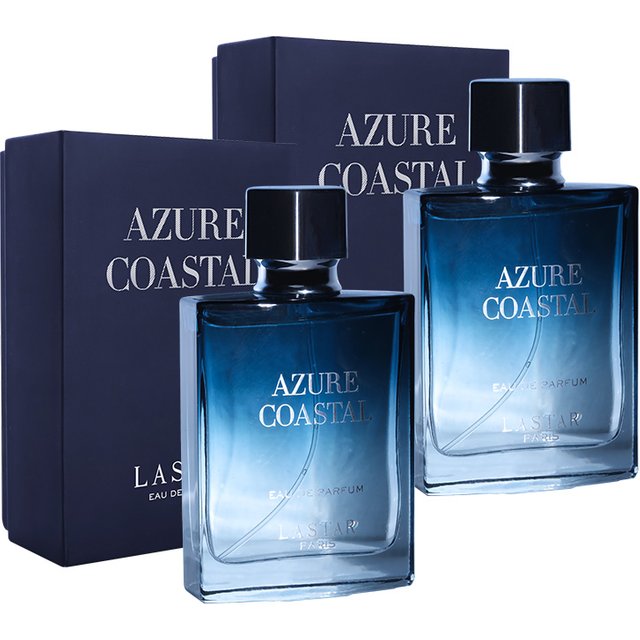 LASTAR Men Perfume, Two Bottles Totaling 100ml/3.38fl.oz, Musk, Long-Lasting Fragrance, Christmas/New Year Gifts