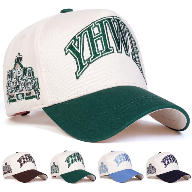 Unisex YHWH Letter Embroidery Baseball Caps Spring Autumn Outdoor Adjustable Casual Hats Dad Hat Sunscreen Hat