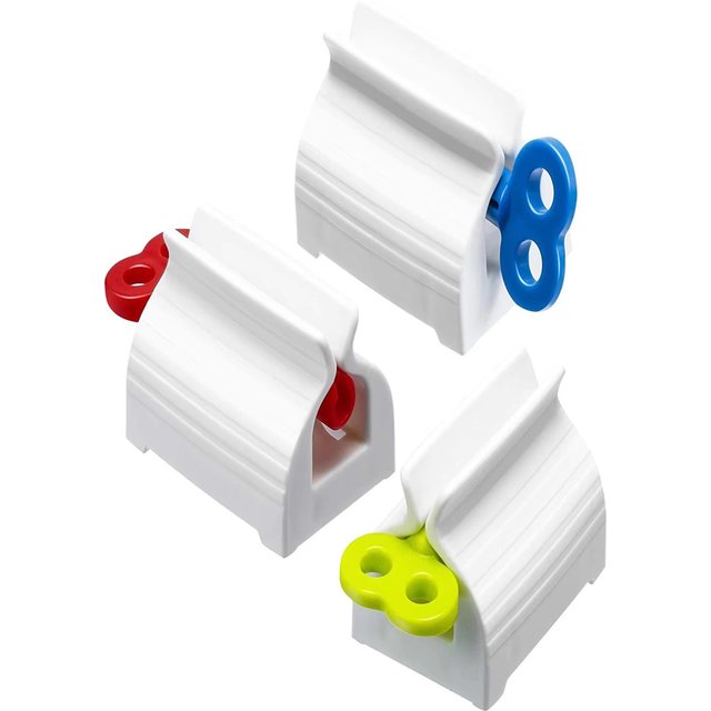 1 Pcs Toothpaste squeezer, roller tube toothpaste squeezer with frosted handle, toothpaste holder, vertical bathroom organizer