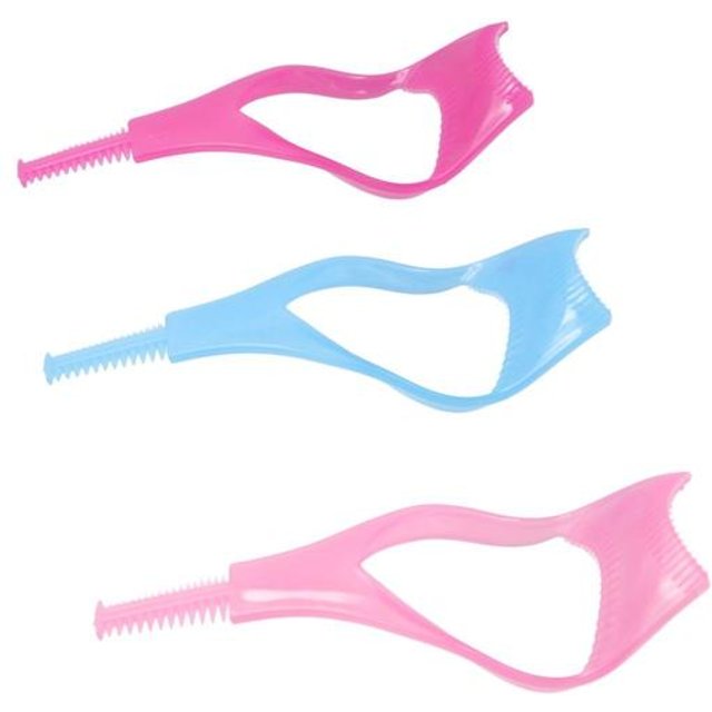 Applicateur de mascara 3-en-1 en plastique, outil de coiffage des cils, peigne à cils, outils de maquillage