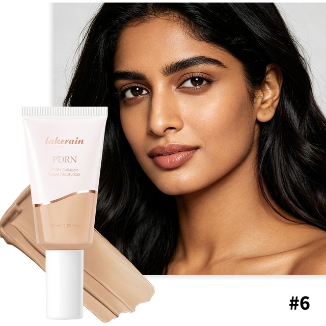 10 Colors PDRN Collagen Tinted Moisturizer Korean Glass Skin Makeup Base Glow Luminous Hydrating Primer Daily Even Tone Nourishi