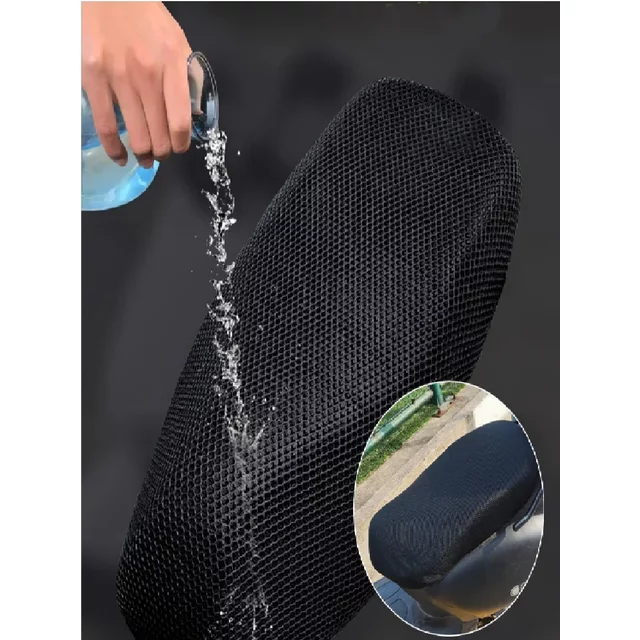 Universal Motorcycle Seat Cover Breathable 3D Mesh Cushion Cover Protecting Sunscreen for Motorcycle Electric Scooter