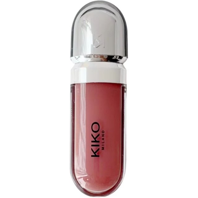 New Kiko 3D Mirror Lip Gloss&Dual-Ended Lip Gloss Waterproof Long Non-sticky Plumping&Moisturizing Bean Paste Naked Makeup Gifts