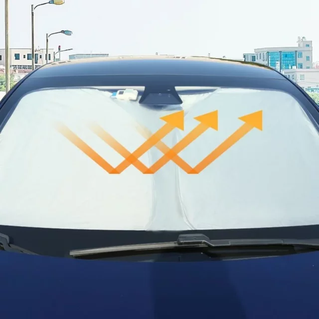Car Windshield Sun Shade Covers Front Window Sunscreen Sun Visors Heat Insulation Sunshade Parasol for Car Accessories WORLDKPI