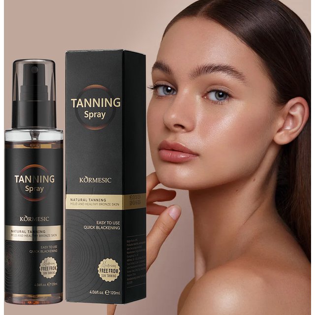 120ml Self-Tanning Spray Evenly Moisturizing, Refreshing and Non-Greasy, Long-Lasting Tanning Effect. Create a More Wild and Confident Makeup Look. Suitable for Outdoor Use and Does Not Require