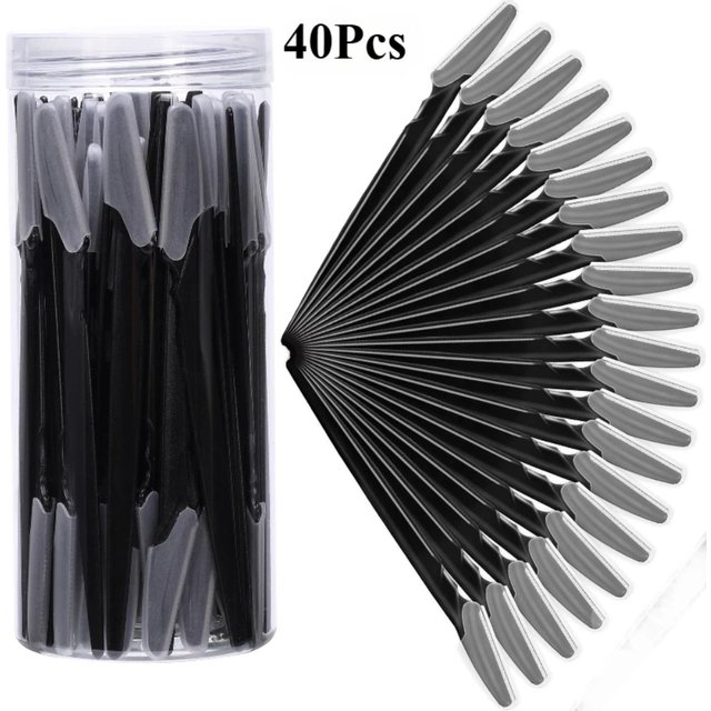 40Pcs Eyebrow Trimmer Makeup Beauty Tools Safe Eye Brow Razor Face Body Hair Removal Shaver Blades Woman Eyebrows Shaping Knife
