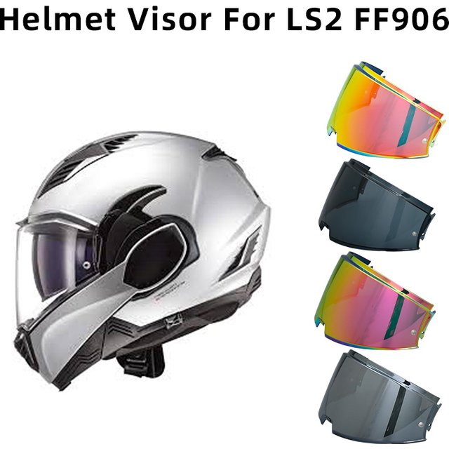 Visors for LS2 FF906 Helmet Replaceable lens for LS2 ADVANT flip UP helmet sunscreen Motorcycle Accessories shield for LS2 ff906