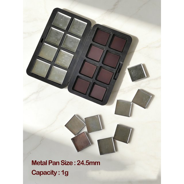 16-Grid Double-Sided Magnetic Case with Iron Pans Makeup Paste Container DIY Concealer Lipstick Palette for Makeup Artists