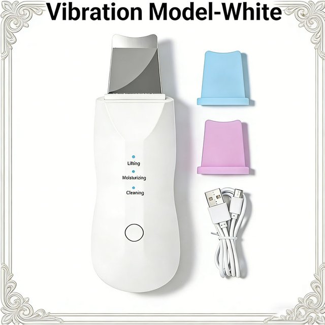 Ultrasonic Skin Scrubber Blackhead Remover Deep Pore Cleaner Facial Cleansing Device Exfoliator