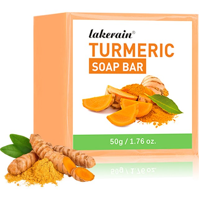 Turmeric Lemon Acids Kojic Acid Soap Handmade Natural Skincare Bar for Moisturizing Exfoliating Body and Face