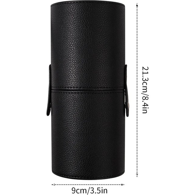 Makeup Brush Holder PU Leather Travel Empty Cosmetic Brushes Pen Bucket Makeup Artist Bag Brushes Organizer Make Up Tools