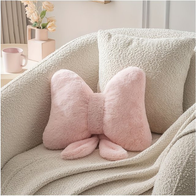 Cute Bow Hug Ins Cushion Soft Hand Washable Pillow Perfect for Bedroom Sofa Decoration Gifts Room Decoration Holiday Cushions