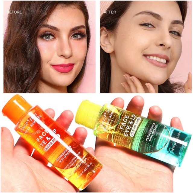 3 In 1 Cleansing Oil For Face Lip Eye Makeup Remover Sensitive Skin Moisturizing Oil Control Non Irritating Refreshing