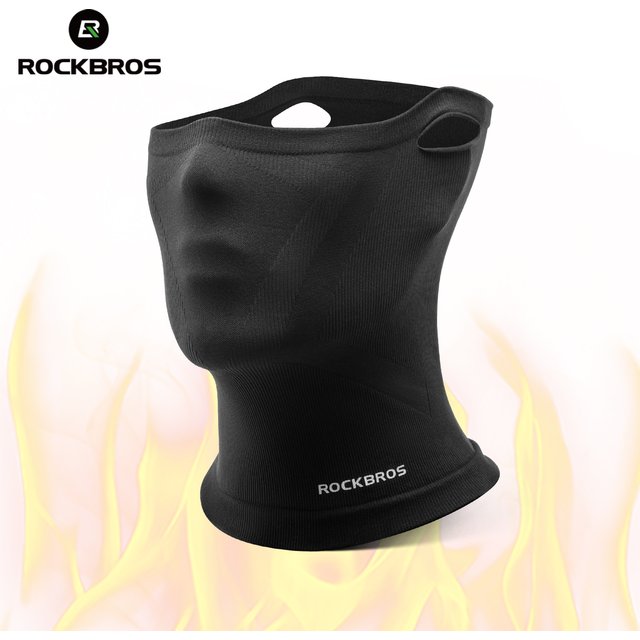 ROCKBROS Warmer Cycling Masks Bandana Face Mask Balaclava Outdoor Hiking Ice Silk Mask Comfortable Seamless Protection Scarf