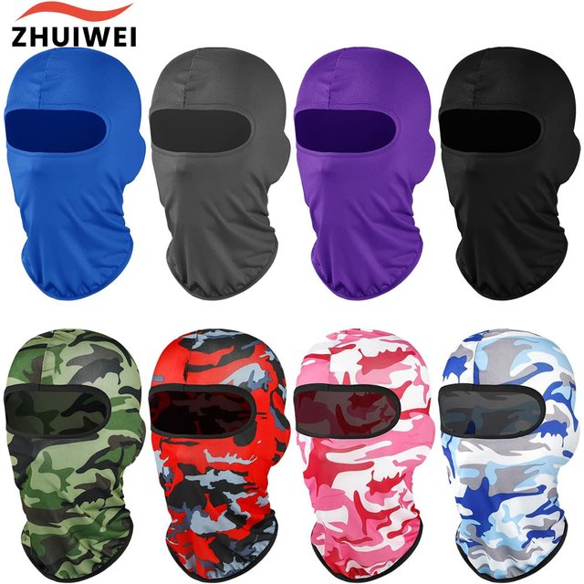 Cagoule tactique pour hommes, masque facial rafraîchissant d'été, guêtre de cou, écharpes de randonnée, moto, cyclisme, casque, capuche, Protection solaire, Bandana