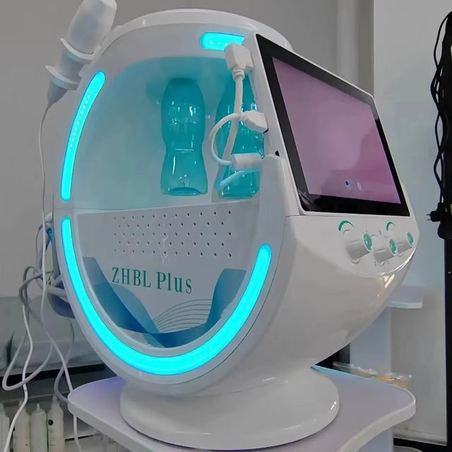 Smart Ice Blue Analyzer 7-in-1 Multifunction Facial Machine - Diamond Hydra Dermabrasion & Aquafacial