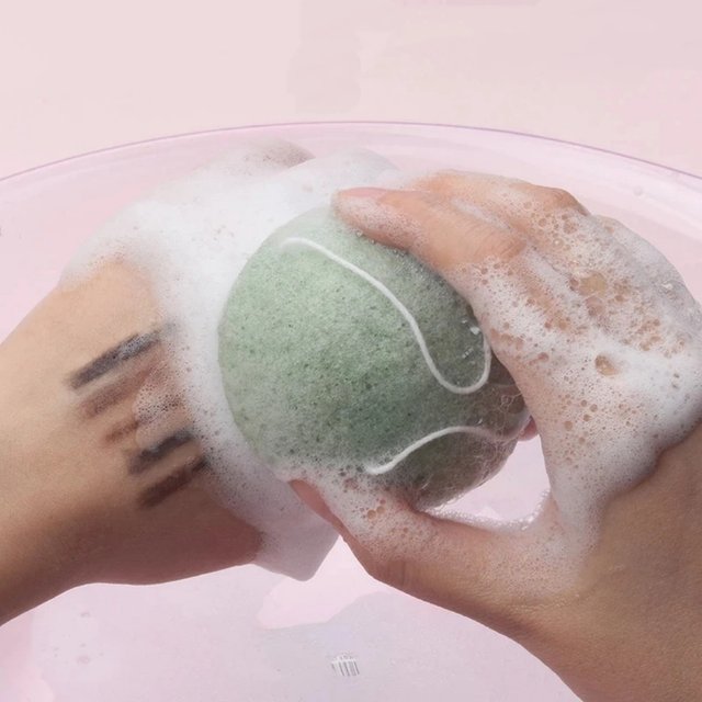 1Pcs Natural Konjac Sponge Face Cleaner Deep Cleansing Facial Pore Exfoliating Cleansing Sponge Puff Face Skin Care Washer Tool