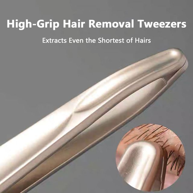 1/3/6pcs Premium Round Head Tweezers for Eyebrow & Facial Hair Removal Seamless Clips Short Hair Precision Beard Clip