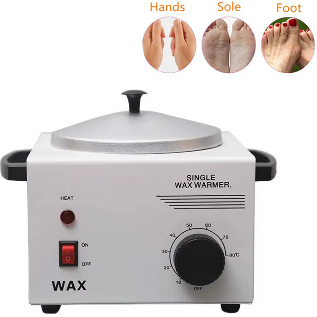 Wax Heater Warmer Electric Hot Facial Skin Hair Removal Pot SPA Tool Salon Adjustable Temperature Single-Wax Warmer
