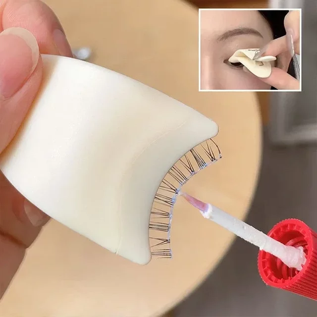 False Eyelash Aid Beauty and Makeup Tools Plastic Eyelash Curler Novice Adhesive False Eyelash Tool Tweezers Subclip