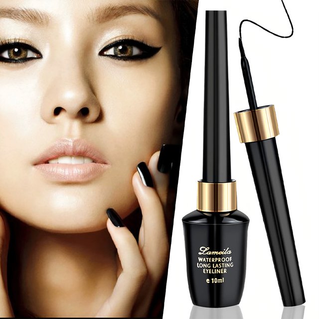 Waterproof Liquid Eyeliner Pen Black Hard-tipped Quick Dry Fine Tip Eyeliner Makeup Easy Application Smooth Precise Eye Liner