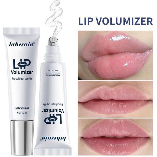 Lakerain Plumping Lip Oil Hydrating & Volumizing Lip Plumper Gloss Balm With Nourishing Hyaluronic Acid Lip Plumping Serum Tint
