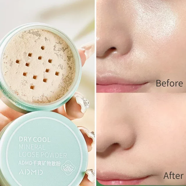 Natural Color Make Up Loose Powder Setting Powders Mineral Shrink Pores Waterproof Matte Finish Women Makeup Cosmetics Wholesale