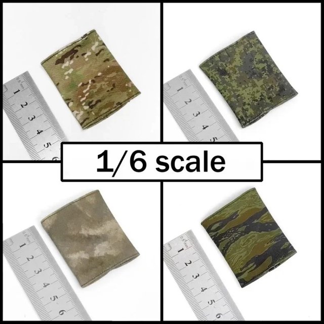 1/6 Scale Camouflage Neck Soldier Neck Gaiter Cover 50mm Russian EMR Face Mask Model for 12" Male Action Figures Body