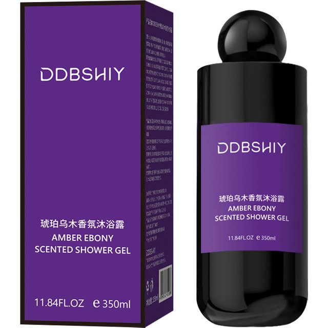11.84FL.oz French Special Amber Ebony Fragrance Warm And Exfoliating, Refreshing, Oil controlling, Long-lasting Shower gel
