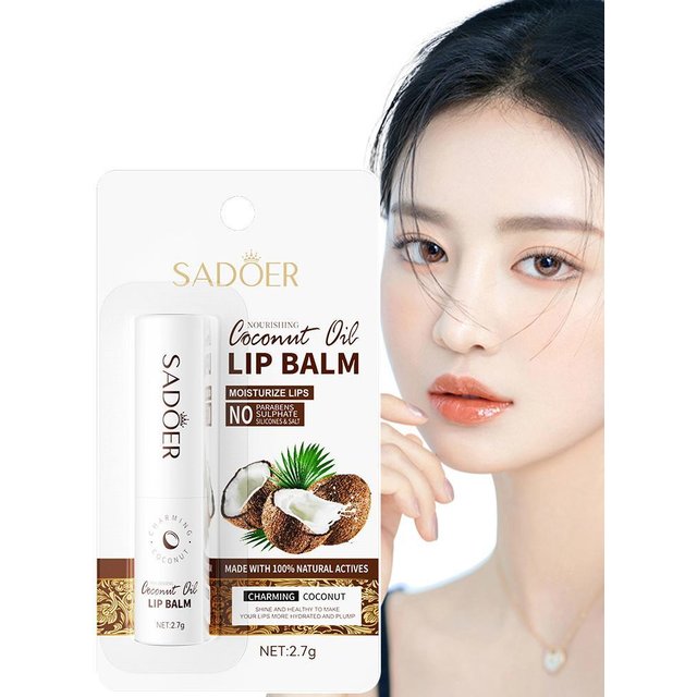 Coconut Lip Balm Lasting Nourishment Moisture for men Women Daily Care Lip Balm Long-Lasting Hydration Stick Lip Skin Care