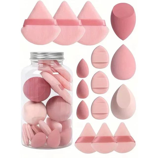 12/15Pcs Makeup Sponge Cosmetic Puff Foundation Sponges Beauty Egg Powder Puffs Women Make Up AccessoriesMakeup Tools