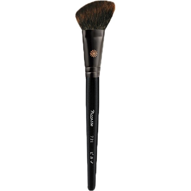Piccasso Grey Makeup Brush No.721 Bevel Grooming Brush Soft Fluffy Animal Hair Solid Wood Professional Large Grooming Brush