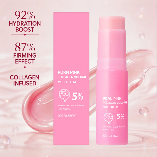 PDRN Pink Collagen Volume Multi Balm Stick Soothing Moisturizer Repair Face Cream Anti Aging Firming Skin For Eye Neck Forehead