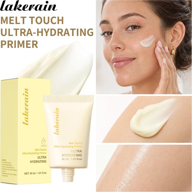 3 In 1 Multi Effect Face Primer Ultra Hydrating Long Lasting Dewy Blurring Base Makeup Smooth Skin Primer for All Dry Skin Types
